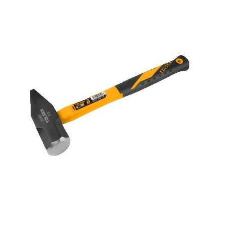Tolsen Drop Forged Special Tool Steel Hammerhead, Black Painted, Heat Treatment, Fiberglass Handle 25905